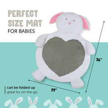 Load image into Gallery viewer, Plush Newborn Bunny Tummy Time Play Mat
