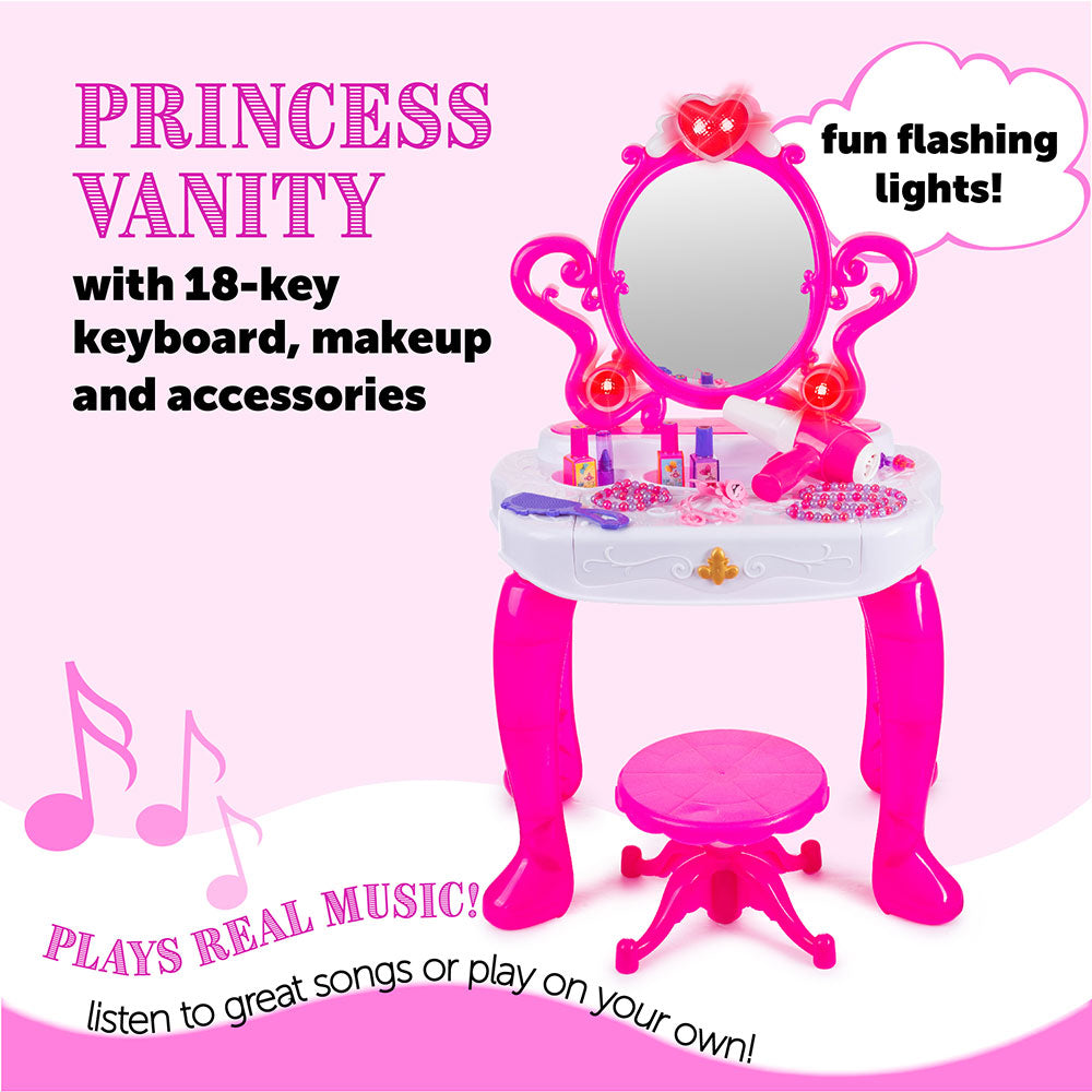 2in1 Beauty Mirror Set with Working Piano – hoovyproducts