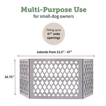 Load image into Gallery viewer, Pet Gate - Grey Diamond Décor
